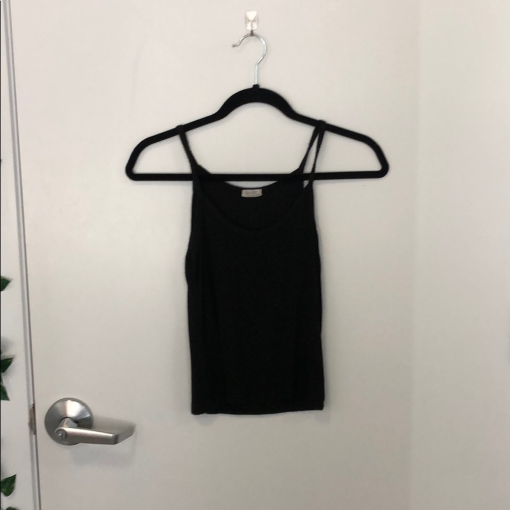 J.Galt black ribbed tank